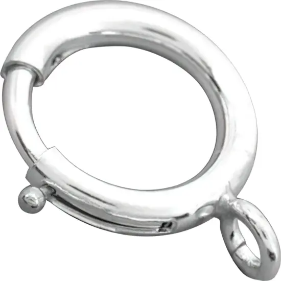 6 Sterling Silver Spring Ring Clasp Watch Jewelry 16mm {2}