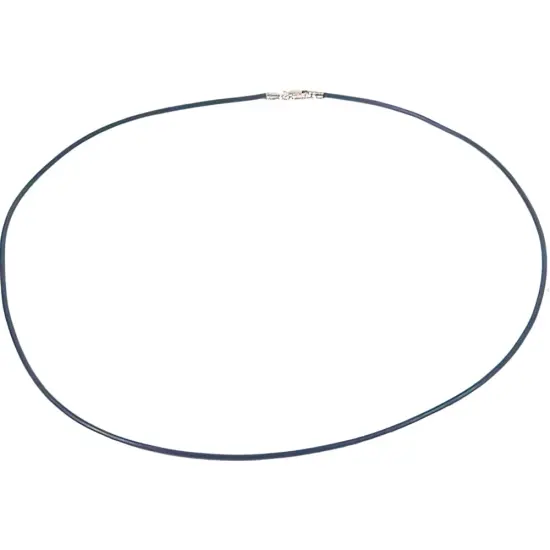 Leather Cord Necklace Purple 16" {1}