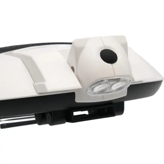 HAWK OPTICALS MG9008 2 LED Head Magnifier with Extra Lenses, White {5}