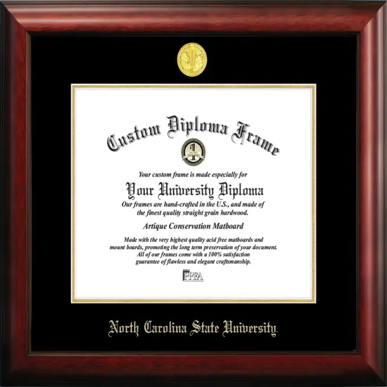North Carolina State University 14w x 11h Gold Embossed Diploma Frame {1}