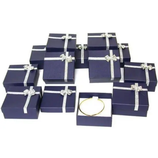12 Bowtie Bangle Bracelet & Pocket Watch Display Boxes {1}