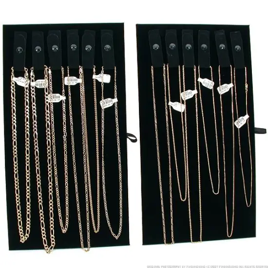 Jewelry Display Case With 2 Necklace Inserts {3}