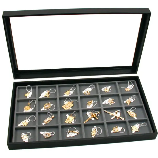 Jewelry Box Displays Cases Showcase Gray Inserts New {6}
