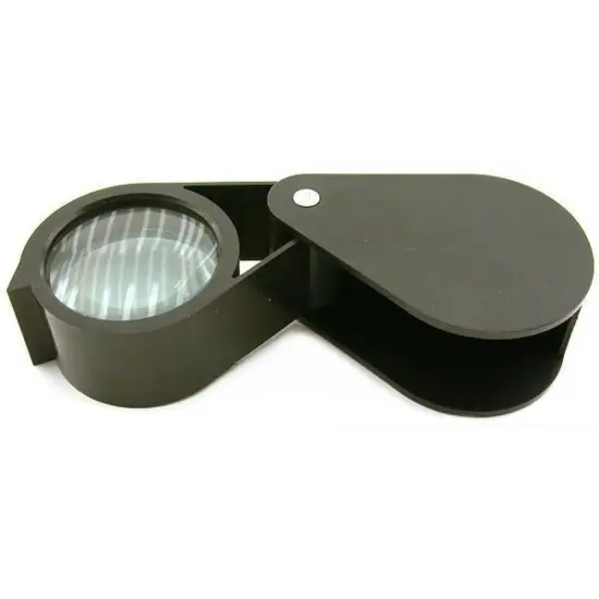 10x Jewelers Folding Loupe Gemstone Magnifier Opti Tool {1}