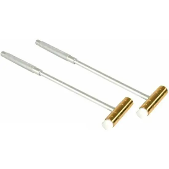 2 Nylon Brass Mallet Hammer Steel Metal Tapping Tools {1}