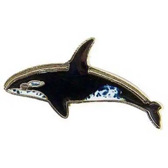 Killer Whale Pin 1" {1}
