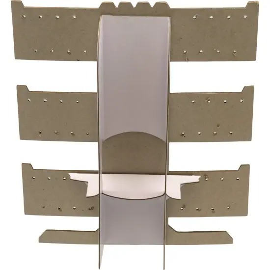 24 Pair Earring Necklace Bracelet T-Bar Black Cardboard Display {5}