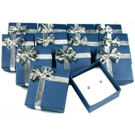12 Earring Boxes Bowtie Gift Wrap Jewelry Displays {1}