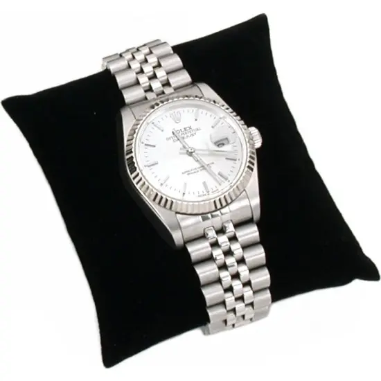 3 Black Velvet Watch & Bracelet Pillow Jewelry Displays {2}