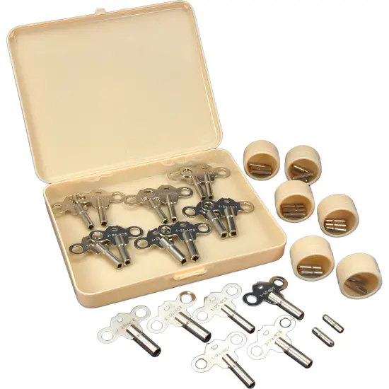 36 Clock Keys Mainspring Winding Clockmakers Tools {1}