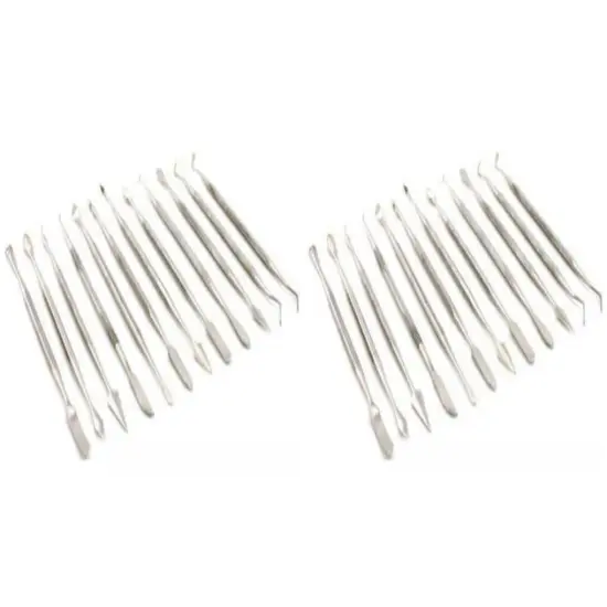 DD312 12-Piece Stainless Steel Wax Carvers Set 2-Pack {1}