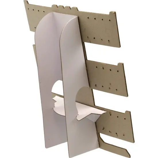 24 Pair Earring Necklace Bracelet T-Bar Black Cardboard Display {6}