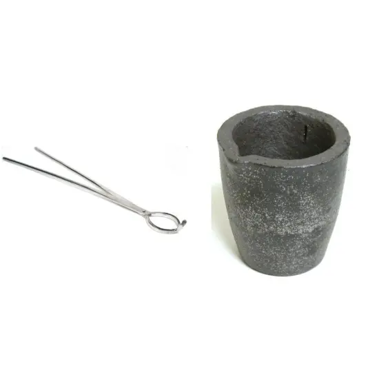 Crucible Tongs 50cm Long & Graphite Crucible 89mm Tall Casting Tools Kit 2 Pcs {1}