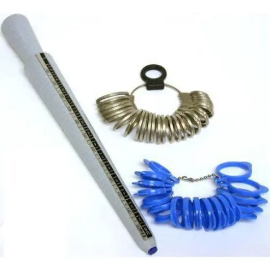 Ring Mandrel & 2 Finger Sizing Gauges {1}