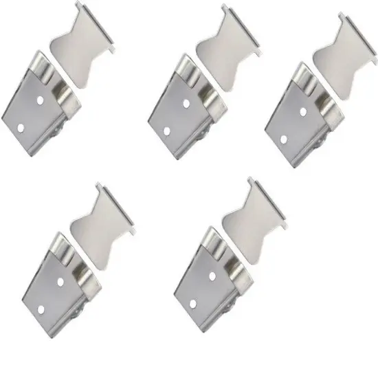 Nickel Silver 2 Piece Bolo Backs for 4 Ply Bolos, Pack of 5 {1}