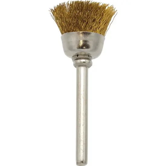 12 Brass Wire Cup Brushes 3/4" Rotary Wheel Shank Jewelers Tool {5}