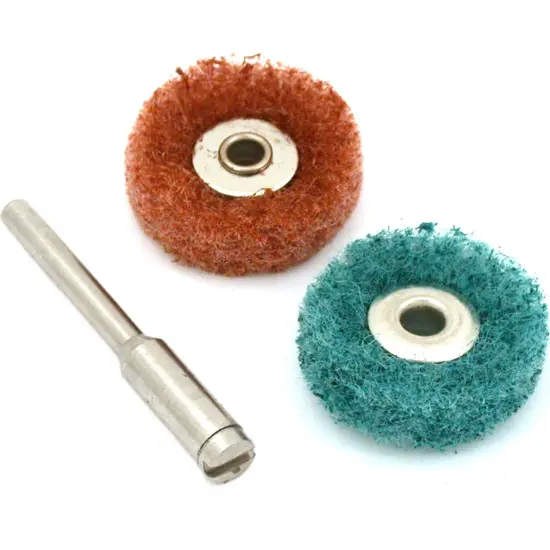 2 Satin Finish Buffing Wheels Jeweler Rotary Tools {1}