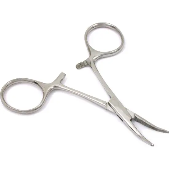 Curved Locking Hemostat Fishing Outdoor Hand Tool 3.5" {1}