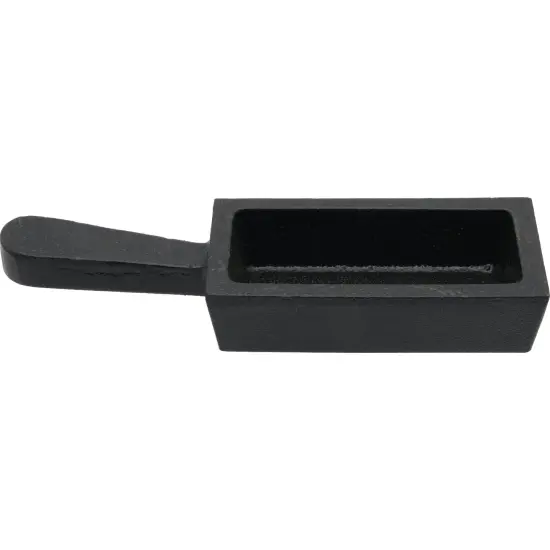 Cast Iron Open Ingot Mold 120x45x30 mm 124g 4 oz Capacity for Gold and Silver {6}
