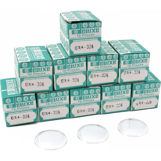 100 Plastic Watch Crystals Watchmaker Dome Parts 32.4mm {1}