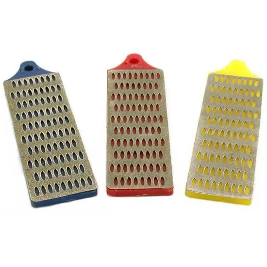 3 Diamond Sharpening Block Knife Screwdriver Blade Tool {1}