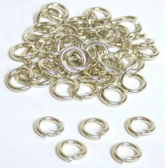 50 Sterling Silver Open Jump Rings 16 Gauge 7mm {1}