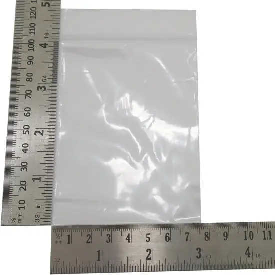 Axiom 3000 3x4 Zip Lock Bags Reclosable, Top Seal Zip Lock Poly Mailers, 2 ML {3}