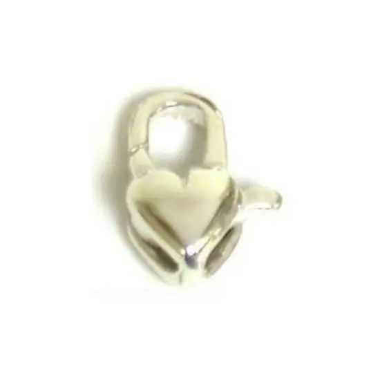 Sterling Silver Heart Lobster Clasp Chain Jewelry {1}