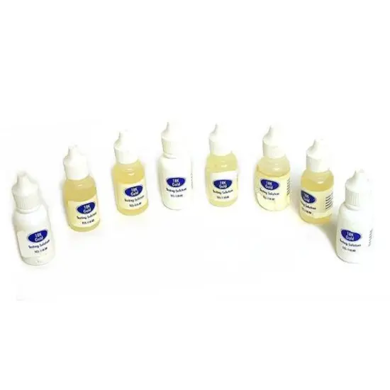 8 Bottles - 18k Test Testing Acid Gold Tester {1}