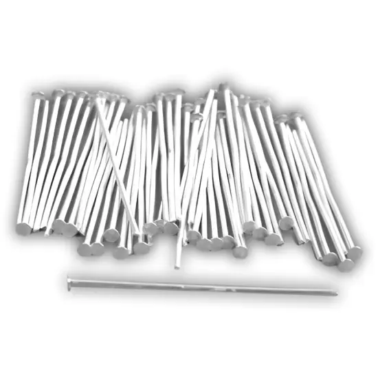 50 Head Pins Sterling Silver Jewelry Bead 22 Gauge 1" {1}