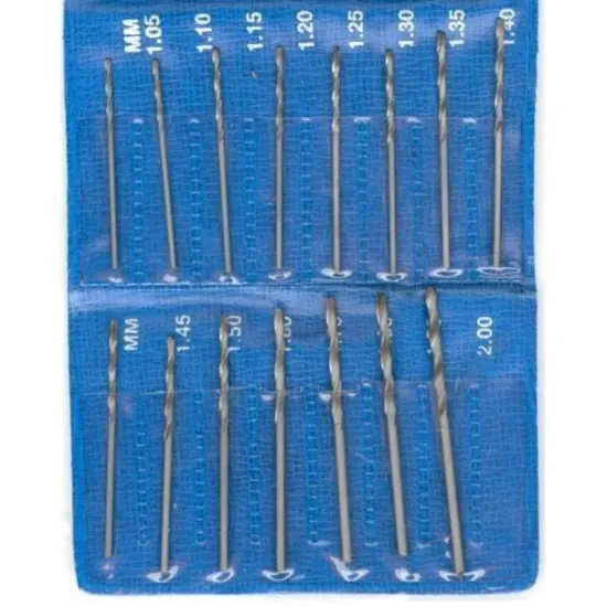15 Twist Drill Bits HSS Metalsmith Metalworking Drilling Jewelers Hand Tool {1}
