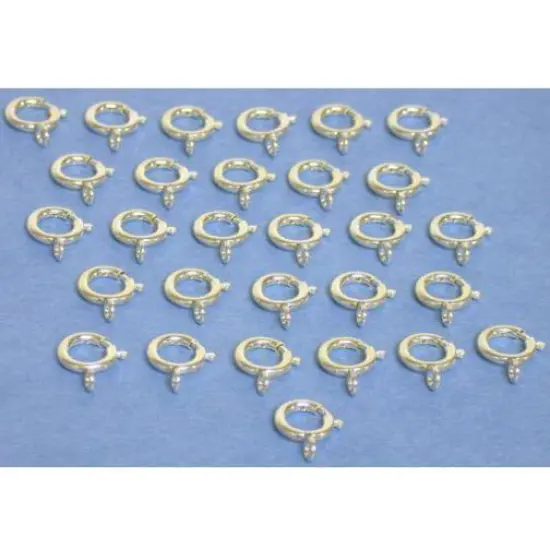 Spring Ring Clasp 9mm Sterling Silver 30pc {2}