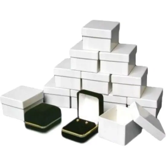 12 Black Velvet Earring Jewelry Gift Boxes Displays {1}