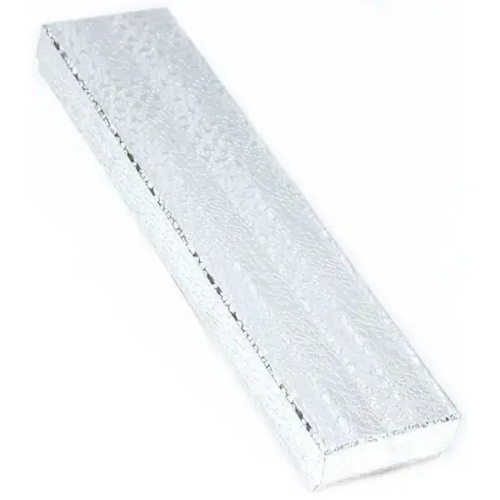 25 Silver Cotton Boxes Bracelet Watch Gift Box Display 8 1/8" {2}