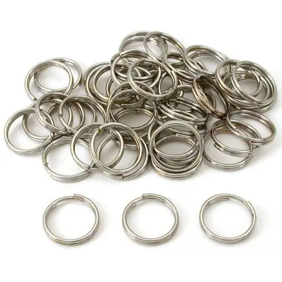 Split Rings Nickel Plated 20mm 50Pcs {1}
