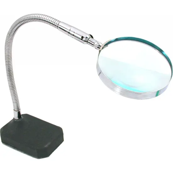 2x Flexible Desktop Magnifier Magnifying Glass Jewelers Hands Free Tool {1}