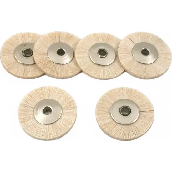 6 Soft Hair Wheel Brush Jewelers Polishing {1}