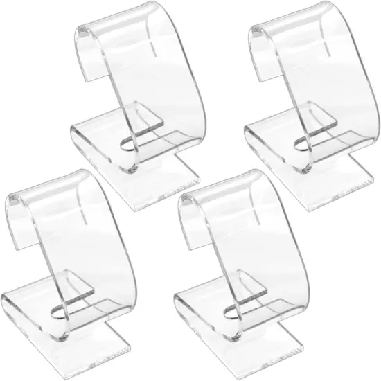 4 Clear Acrylic Watch Displays Stands Showcases {1}