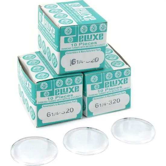 30 Plastic Watch Crystals Watchmakers Dome Parts 32mm {1}