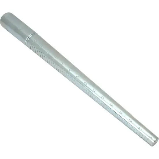 Steel Ring Mandrel Graduated 1-15 Sizer Metal Jewelry Sizing Tool Stick 2Pcs {1}