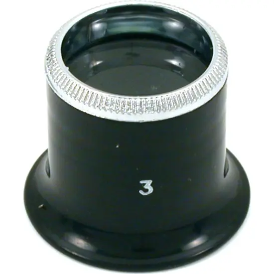 3.3x Eye Loupe Jewelers Gem Stamp Coin Magnifier Tool {1}