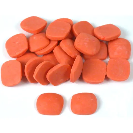 Coral Red Square Cabochon 9mm 24Pcs {1}