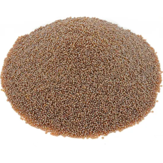 Light Brown Glass Seed Beads Beading 11/0 Approx 1 Kilo {2}
