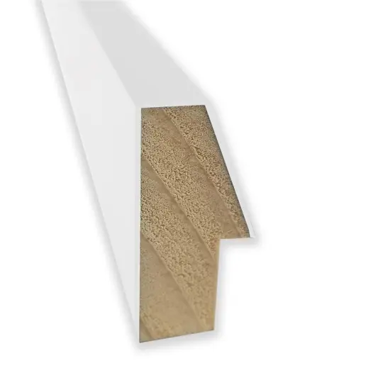 Petite Bevel Wood Wall Mirror, Lucie Frame Lucie White {2}