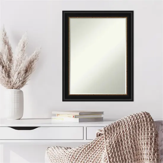 Petite Bevel Wall Mirror, Manhattan Black Frame {6}