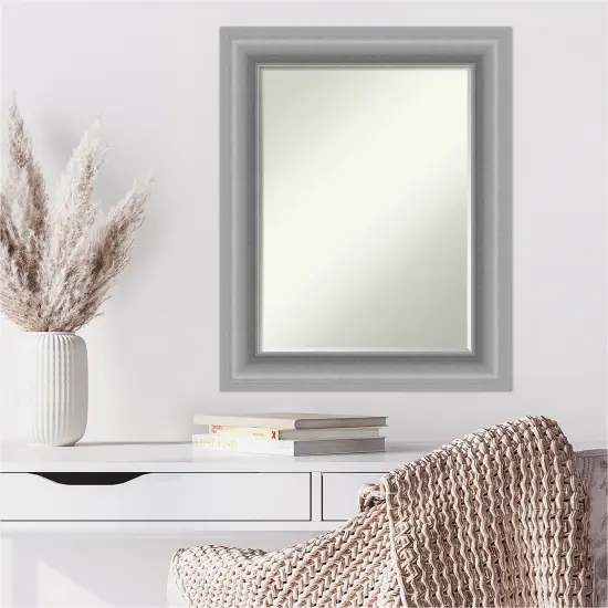 Petite Bevel Wall Mirror, Peak Polished Nickel Frame {6}