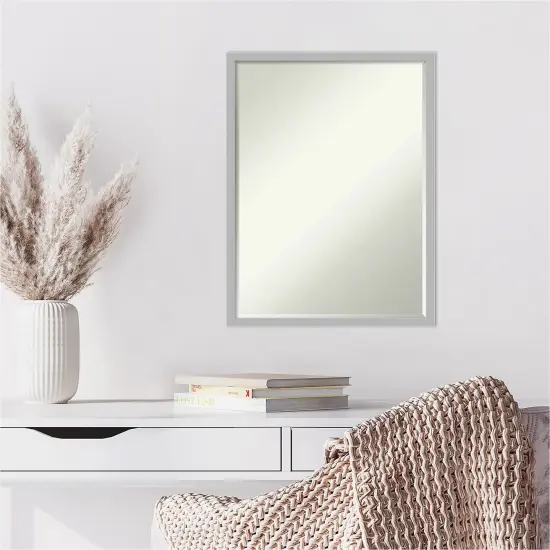 Petite Bevel Wall Mirror, Hera Chrome Frame {6}
