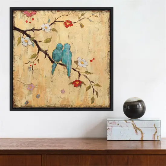 Love Birds II by Katy Frances Canvas Wall Art Print Framed {4}