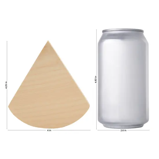 Pie Slice Tiered Tray Decor 4-1/4", Chunky Blank Wood Shapes | Woodpeckers {2}