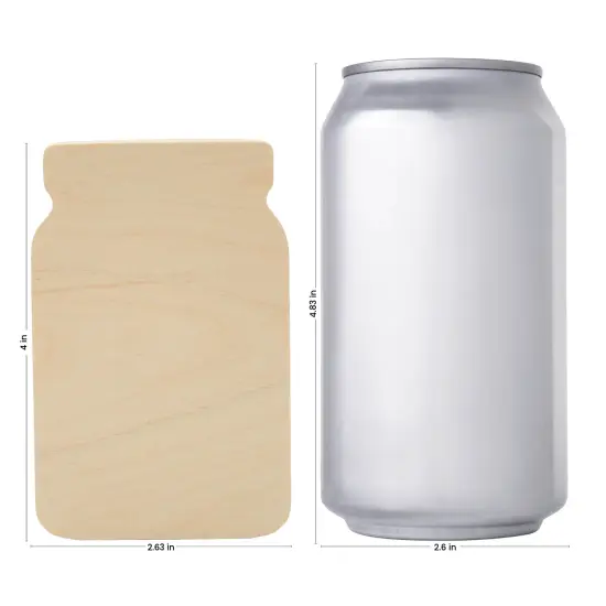 Chunky Wooden Mason Jar Cutout 4", Spring Tiered Tray Decor/Crafts | Woodpeckers {2}